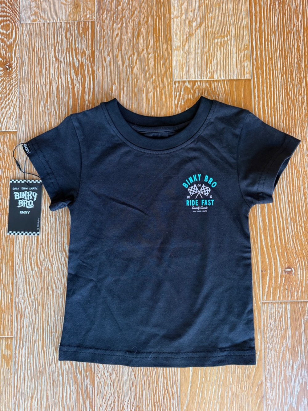 Binky Bro Kids' Black 'Ride Fast' Graphic Tee